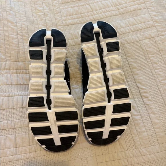 On Running Black and White Athletic Shoes - Picture 5 of 8